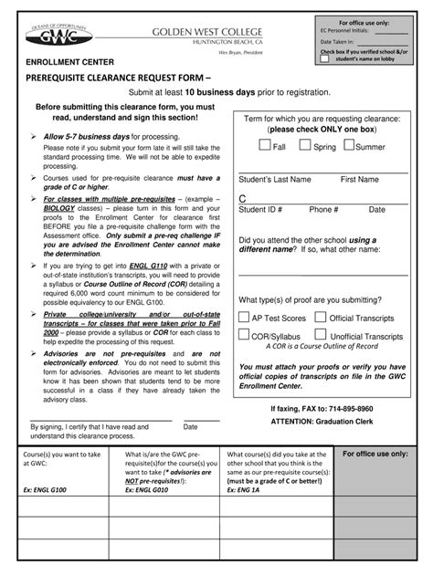 is occ math placement test hard|occ prerequisite clearance form.